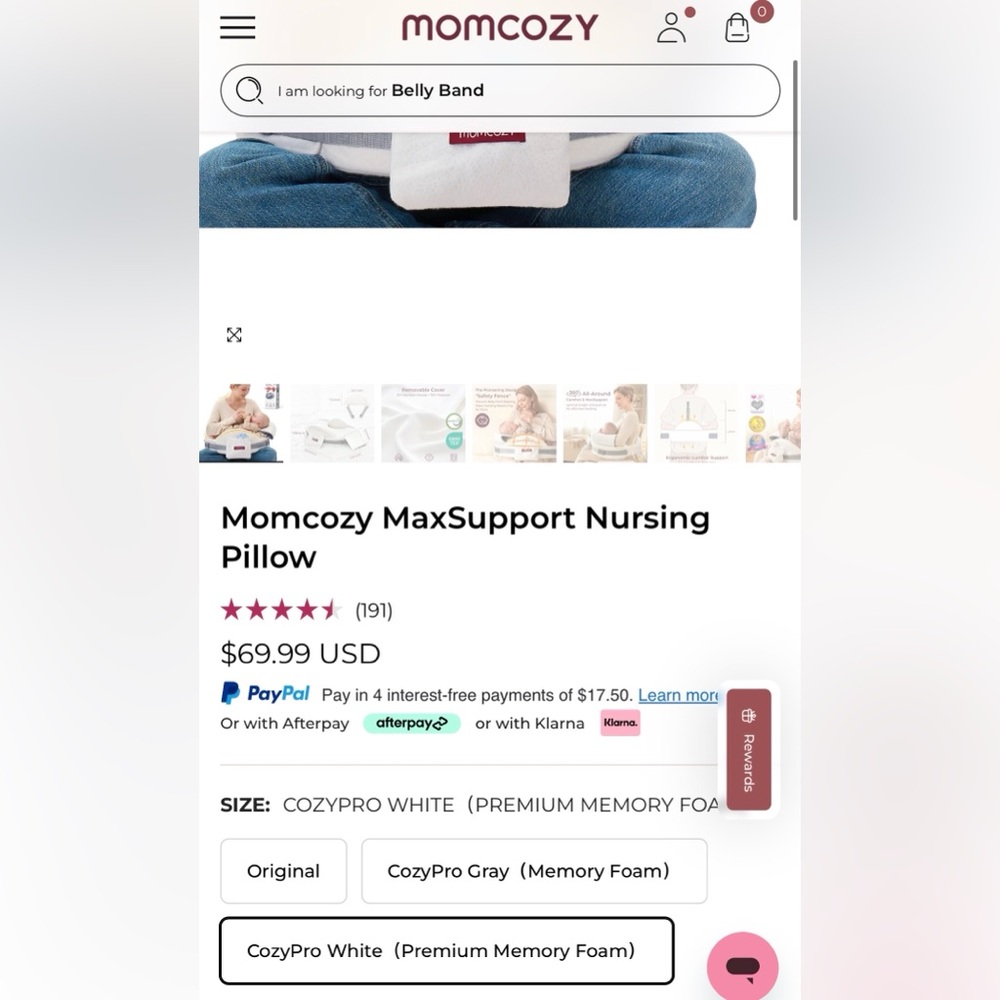 Momcozy MaxSupport Nursing Pillow 🤍 NWT - Picture 10 of 10